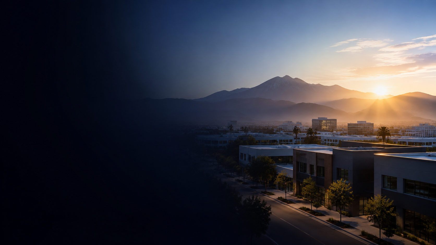Mountain skyline above the Southern California businesses we serve